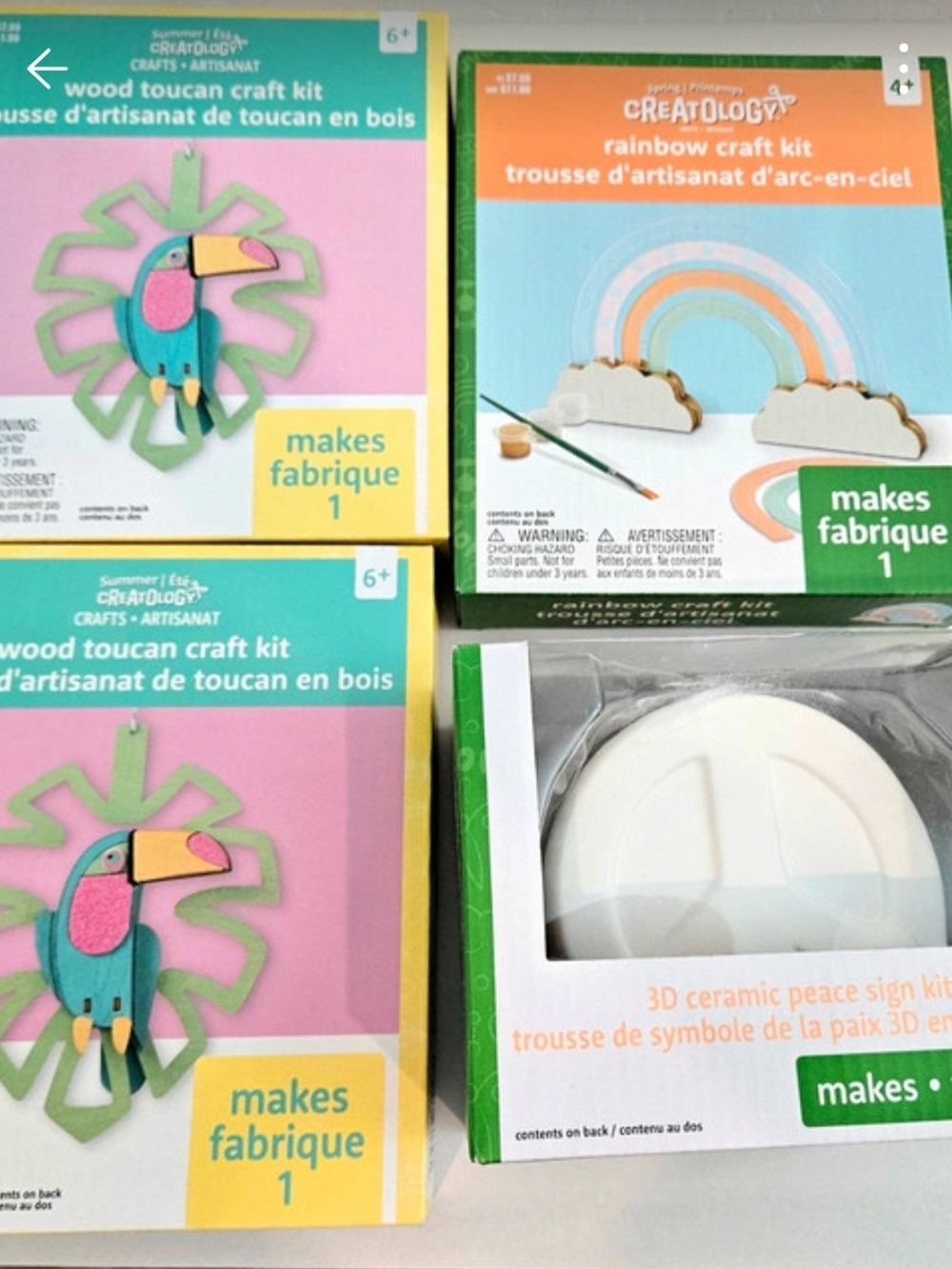 Set Of 4 Craft Kits For Kids